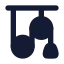 Pulley icon with solid rounded style