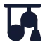 Pulley icon with solid standard style