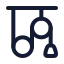 Pulley icon with stroke rounded style