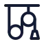 Pulley icon with stroke standard style
