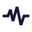 Pulse icon with solid sharp style