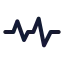 Pulse icon with duotone rounded style