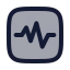 Pulserectangle icon with duotone rounded style