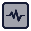 Pulserectangle icon with duotone standard style
