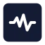 Pulserectangle icon with solid standard style