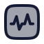 Pulserectangle icon with duotone rounded style
