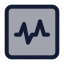 Pulserectangle icon with duotone standard style