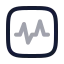Pulserectangle icon with twotone rounded style