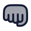 Punch icon with duotone rounded style