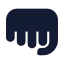 Punch icon with solid sharp style