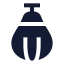 Punchingball icon with solid sharp style