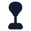 Punchingball icon with solid rounded style