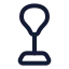 Punchingball icon with stroke rounded style
