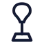 Punchingball icon with stroke sharp style
