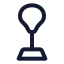 Punchingball icon with stroke standard style