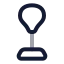 Punchingball icon with twotone rounded style