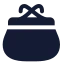 Purse icon with solid standard style
