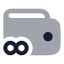 Purse icon with bulk rounded style