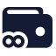 Purse icon with solid standard style