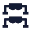 Pushupbar icon with solid sharp style