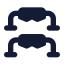 Pushupbar icon with solid standard style