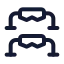Pushupbar icon with stroke standard style