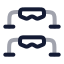 Pushupbar icon with twotone rounded style