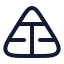 Pyramidmaslowo icon with stroke rounded style