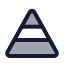 Pyramidstructure icon with duotone standard style