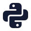 Python icon with solid standard style