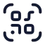 Qrcode icon with stroke rounded style