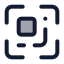 Qrcodescan icon with duotone standard style