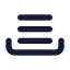 Queue icon with solid standard style