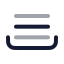Queue icon with twotone rounded style