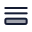 Queue icon with duotone rounded style