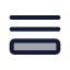 Queue icon with duotone standard style