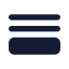 Queue icon with solid standard style
