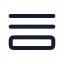 Queue icon with stroke rounded style