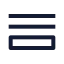 Queue icon with stroke sharp style