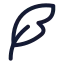 Quillwrite icon with stroke rounded style