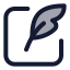Quillwrite icon with duotone standard style
