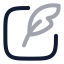 Quillwrite icon with twotone rounded style