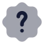 Quiz icon with bulk rounded style