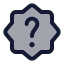 Quiz icon with duotone standard style