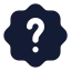 Quiz icon with solid rounded style