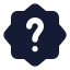 Quiz icon with solid standard style