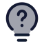 Quiz icon with duotone standard style