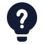 Quiz icon with solid standard style
