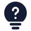 Quiz icon with solid standard style