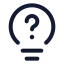 Quiz icon with stroke standard style